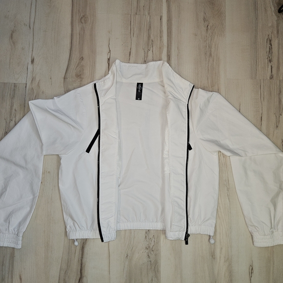 Savvi Women’s Kylen Windbreaker Jacket Black Colorblock Zip Size M - Picture 5 of 12